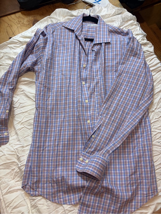 Peter Millar Other - Peter Millar Men's Plaid Button-Down Shirt - Blue and Purple